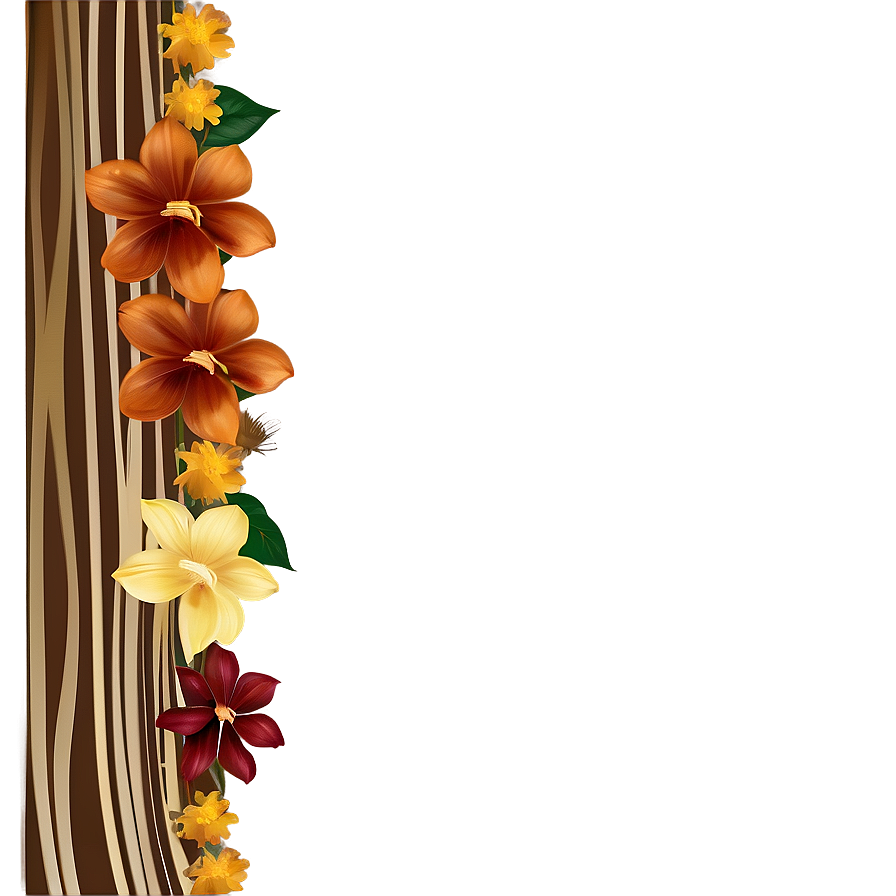 Autumn Flower Frame Png 95 PNG Image