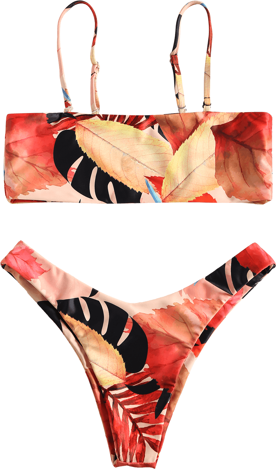 Autumn Leaves Bikini Set PNG Image