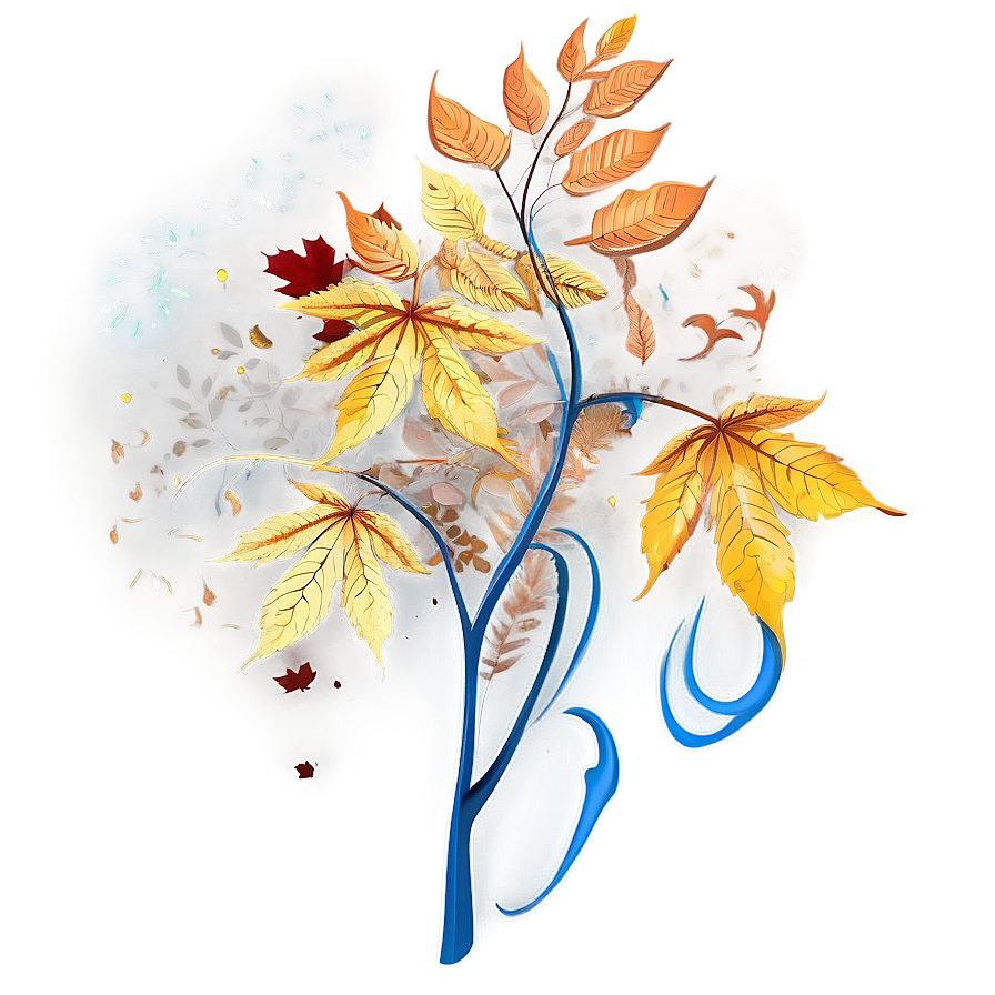 Autumn Leaves In Wind Png Iuq PNG Image