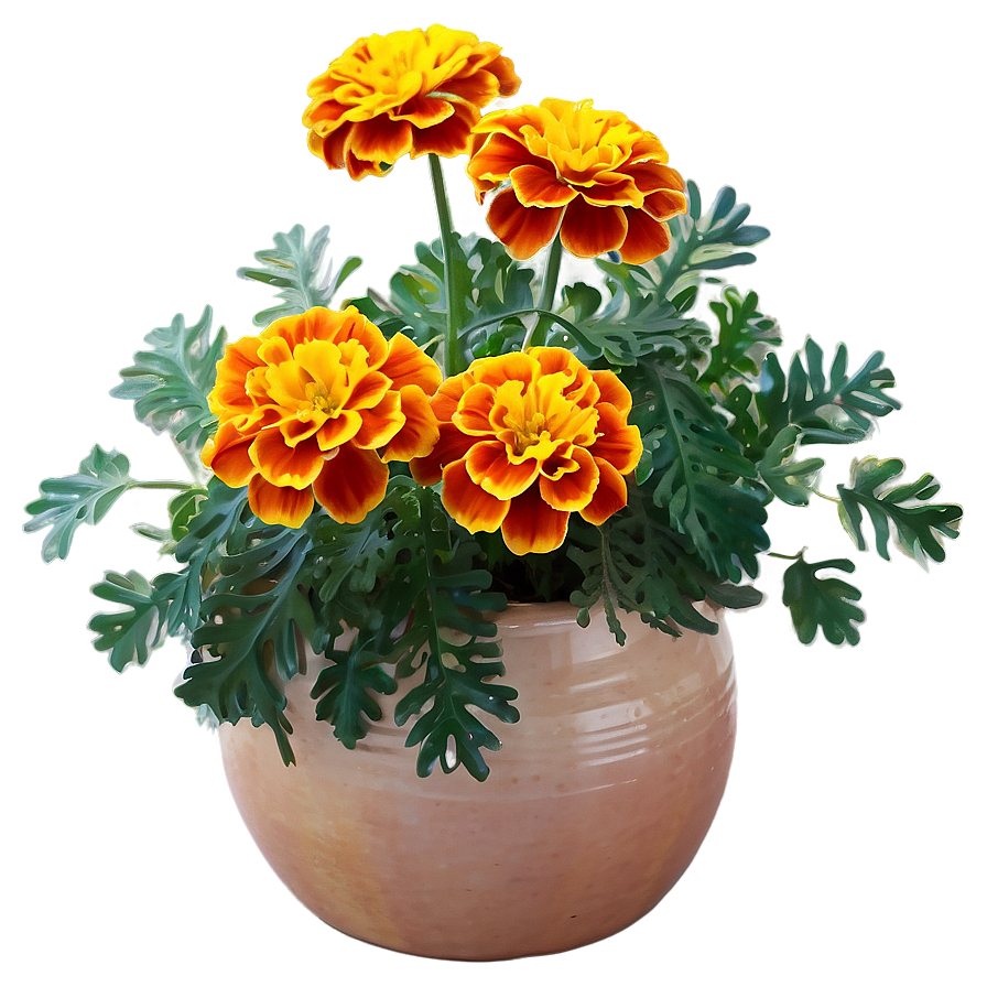 Autumn Marigolds Display Png 19 PNG Image