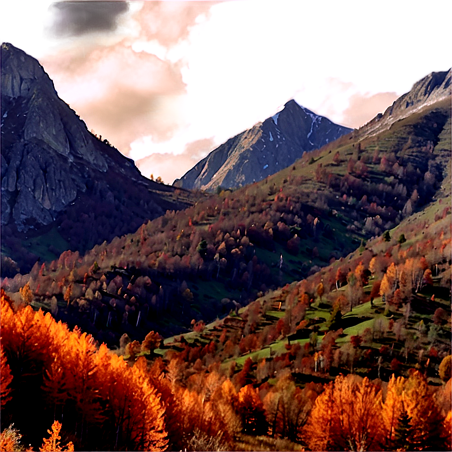 Autumn Mountainside Png 4 PNG Image