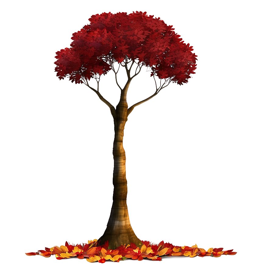 Autumn Red Tree Image Png Cfo98 PNG Image