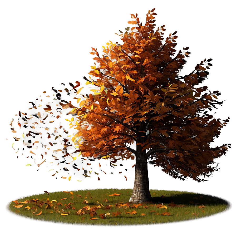 Autumn Tree In Wind Png 36 PNG Image