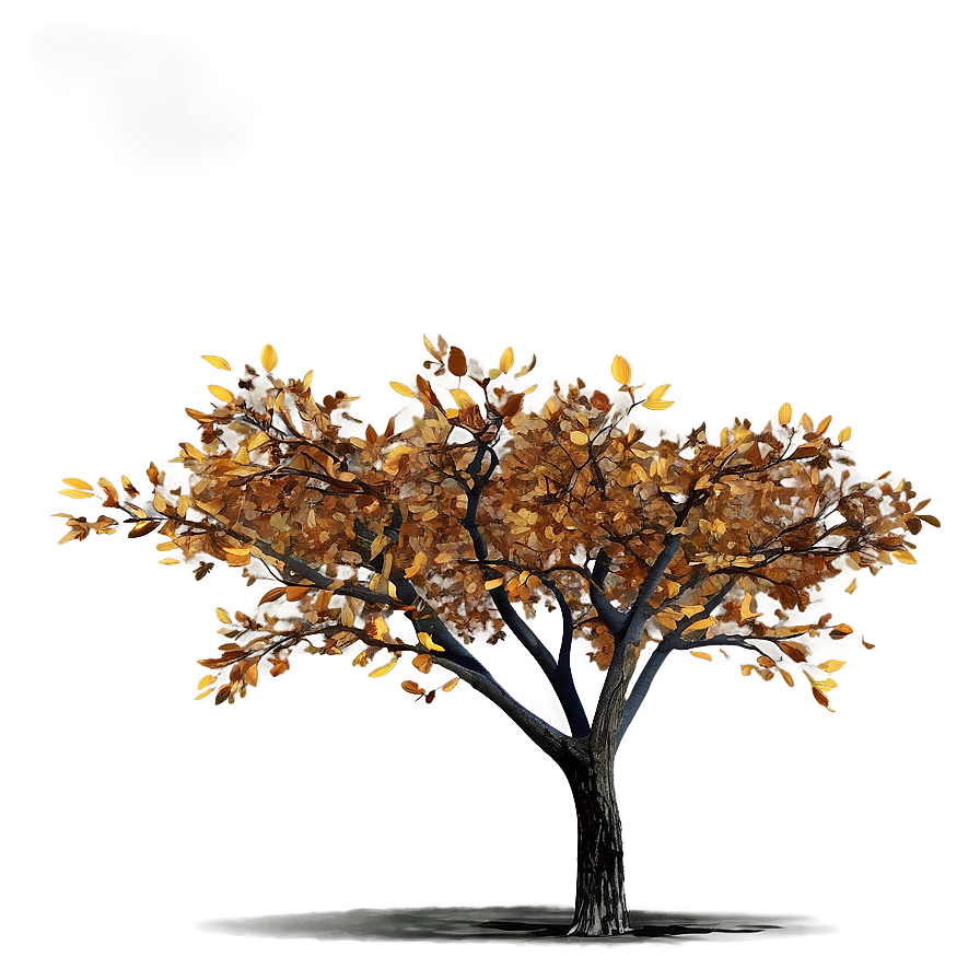 Autumn Tree In Wind Png 6 PNG Image