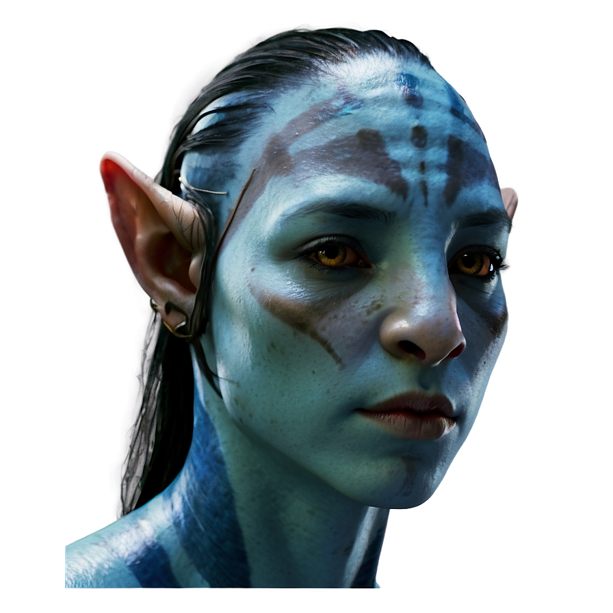 Avatar Face Closeup Png Shb PNG Image