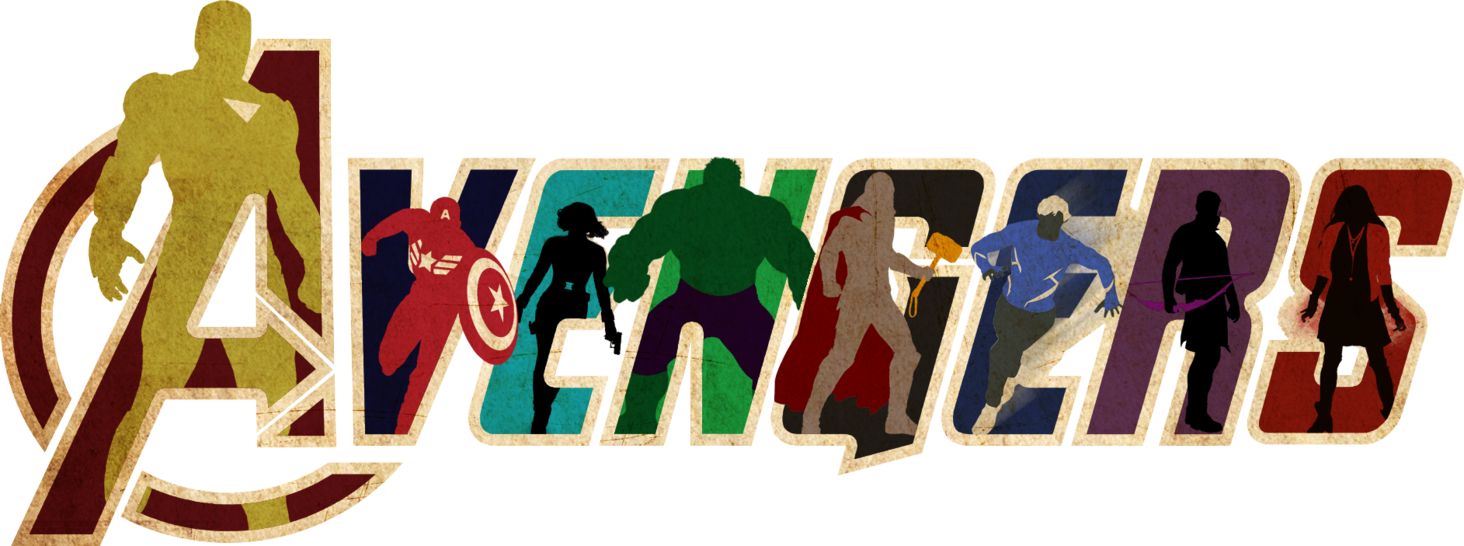 Avengers Silhouette Logo PNG Image