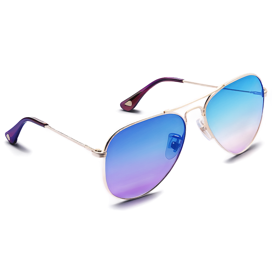 Aviator Glasses With Gradient Lenses Png Ikh PNG Image