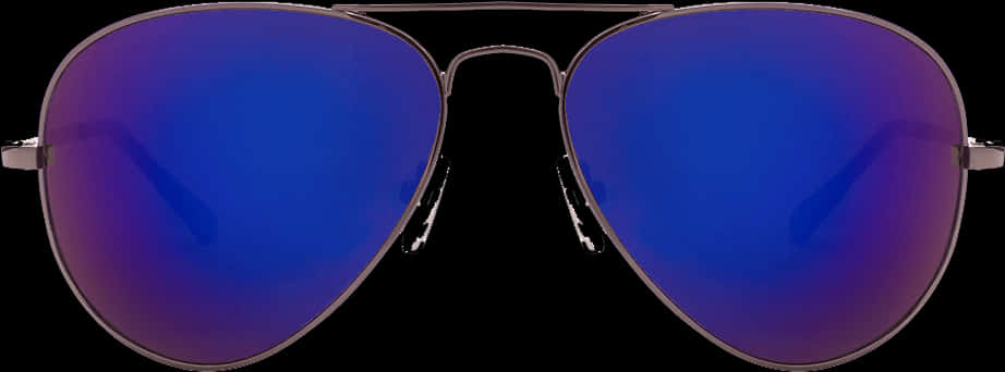 Aviator Sunglasses Blue Lens PNG Image