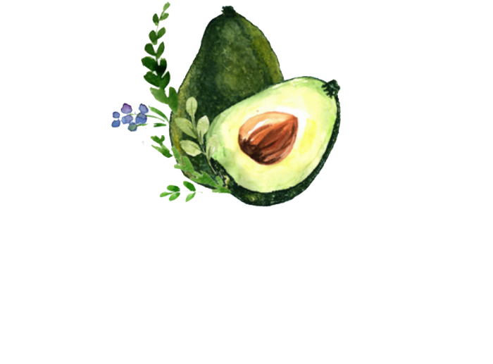 Avocado Appetit Bar Cafe Logo PNG Image