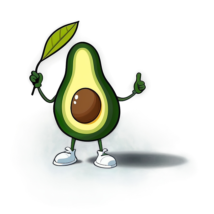 Avocado Character Png Ufs PNG Image