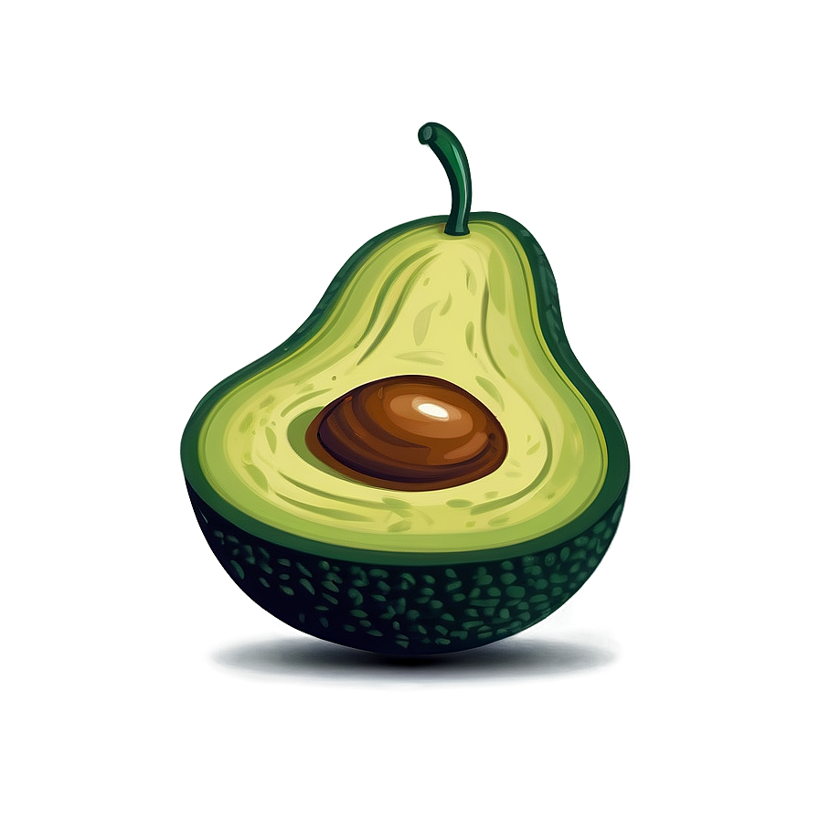 Avocado Mascot Png 3 PNG Image