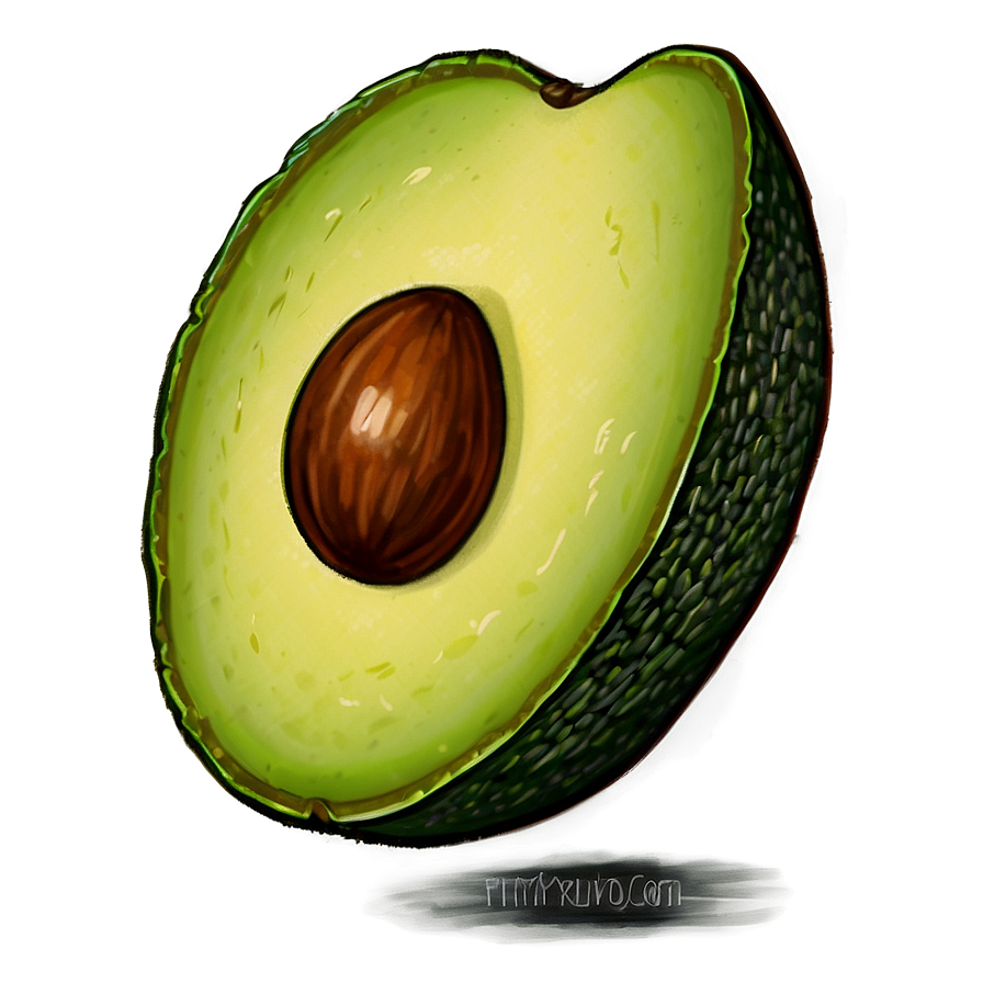 Avocado Slice Png Xhu PNG Image