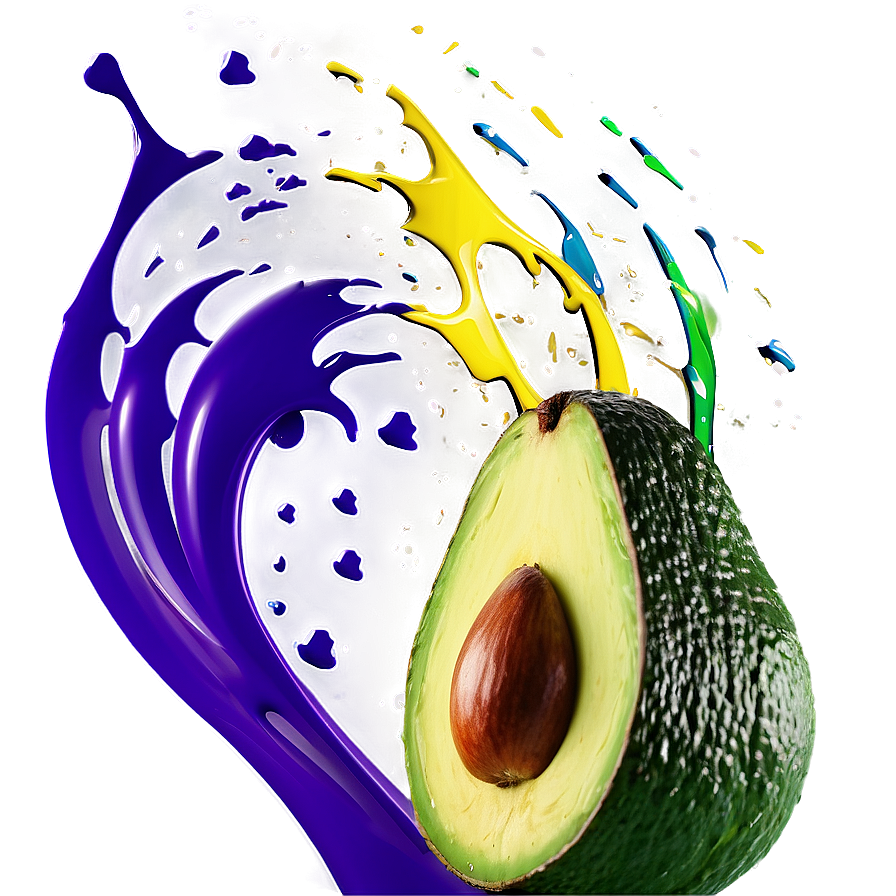 Avocado Splash Png 18 PNG Image