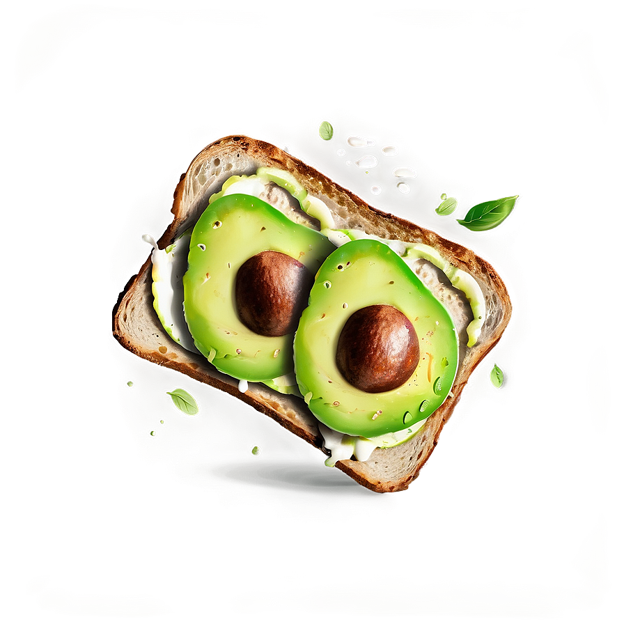 Avocado Toast Morning Png 05212024 PNG Image