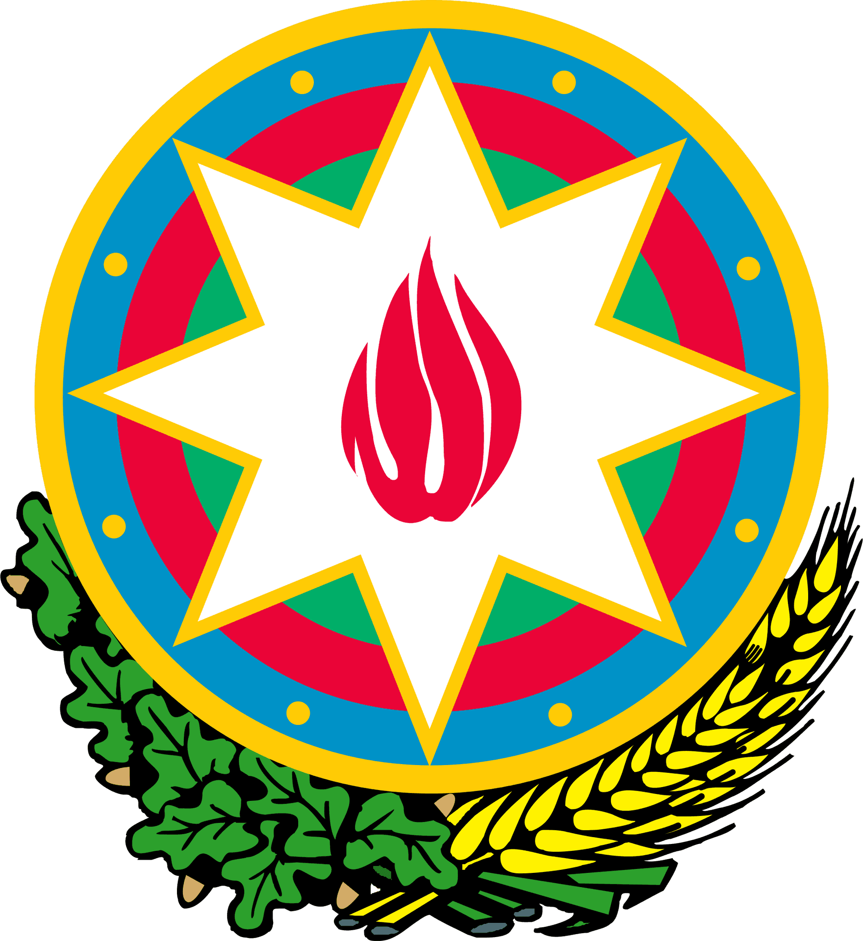 Azerbaijan Ministryof Defense Emblem PNG Image