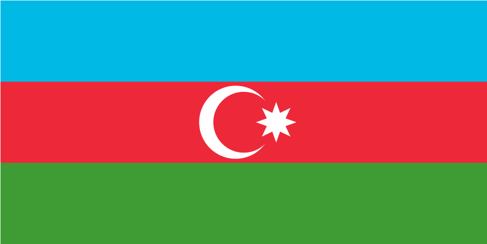 Azerbaijan National Flag PNG Image