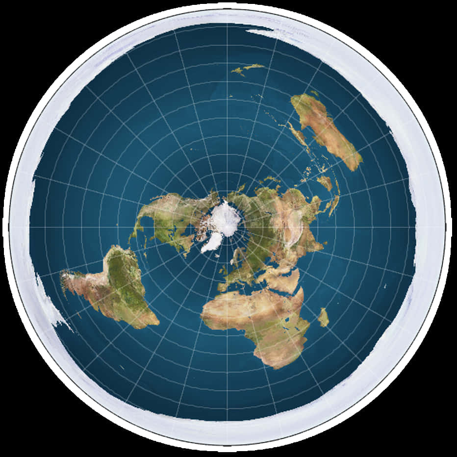 Azimuthal_ Equidistant_ Projection_ Map PNG Image