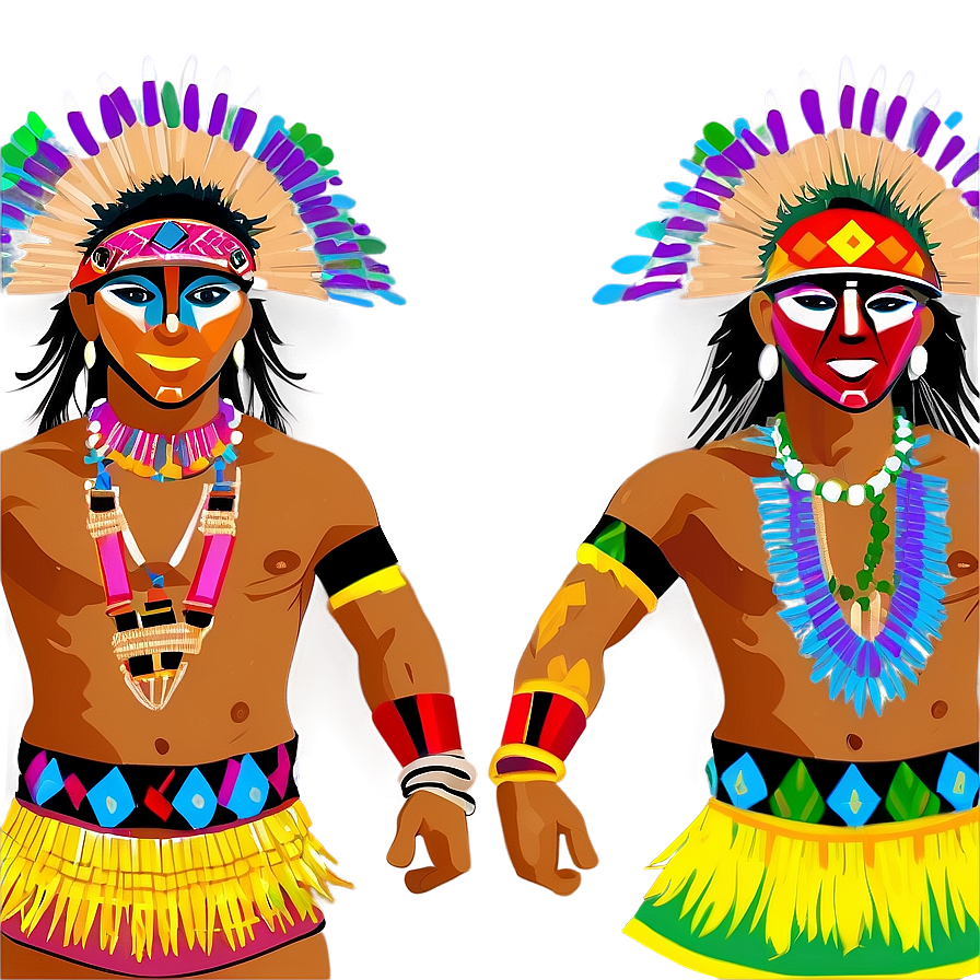 Aztec Dance Png Vcf50 PNG Image