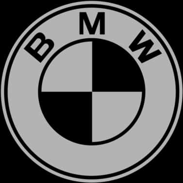 B M W Logo Blackand White PNG Image