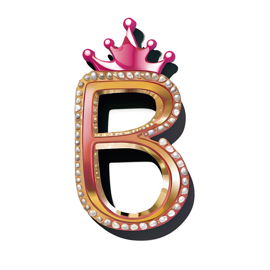 B With Crown Png Oco75 PNG Image