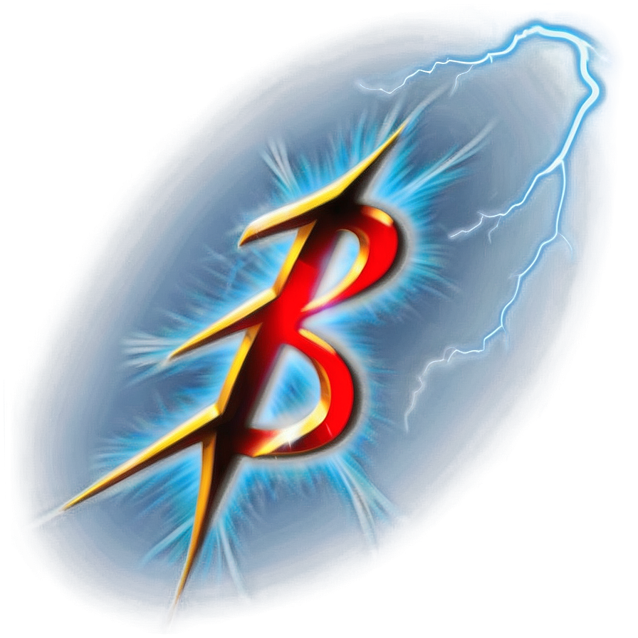 B With Lightning Png Sav PNG Image