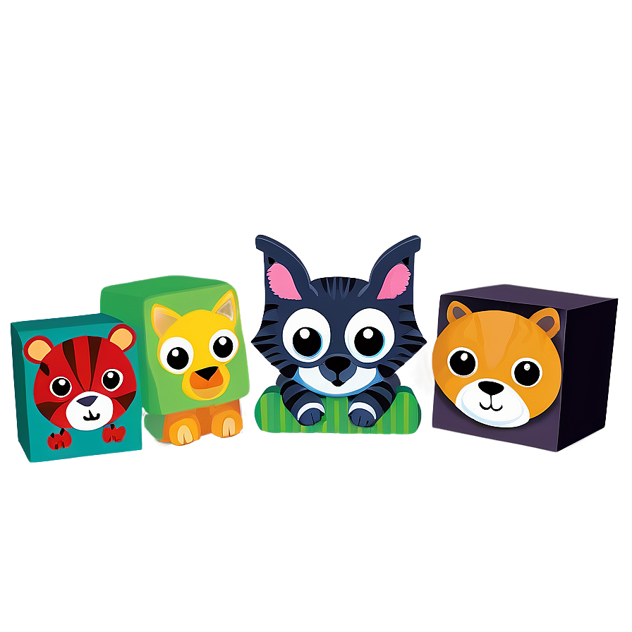 Baby Blocks With Animals Png 06212024 PNG Image