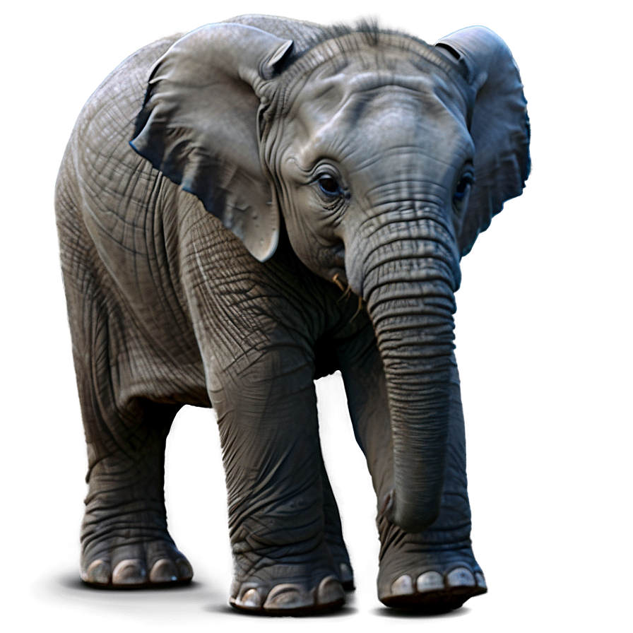 Baby Elephant Learning To Walk Png Lrr PNG Image