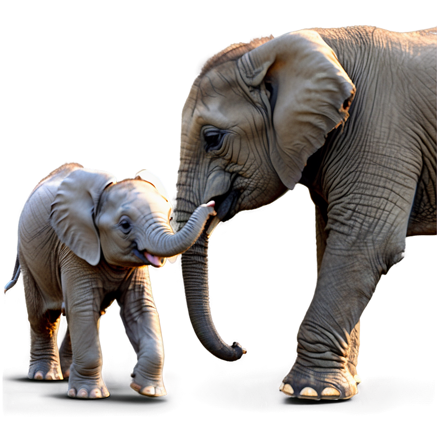 Baby Elephant Learning To Walk Png Ubo PNG Image