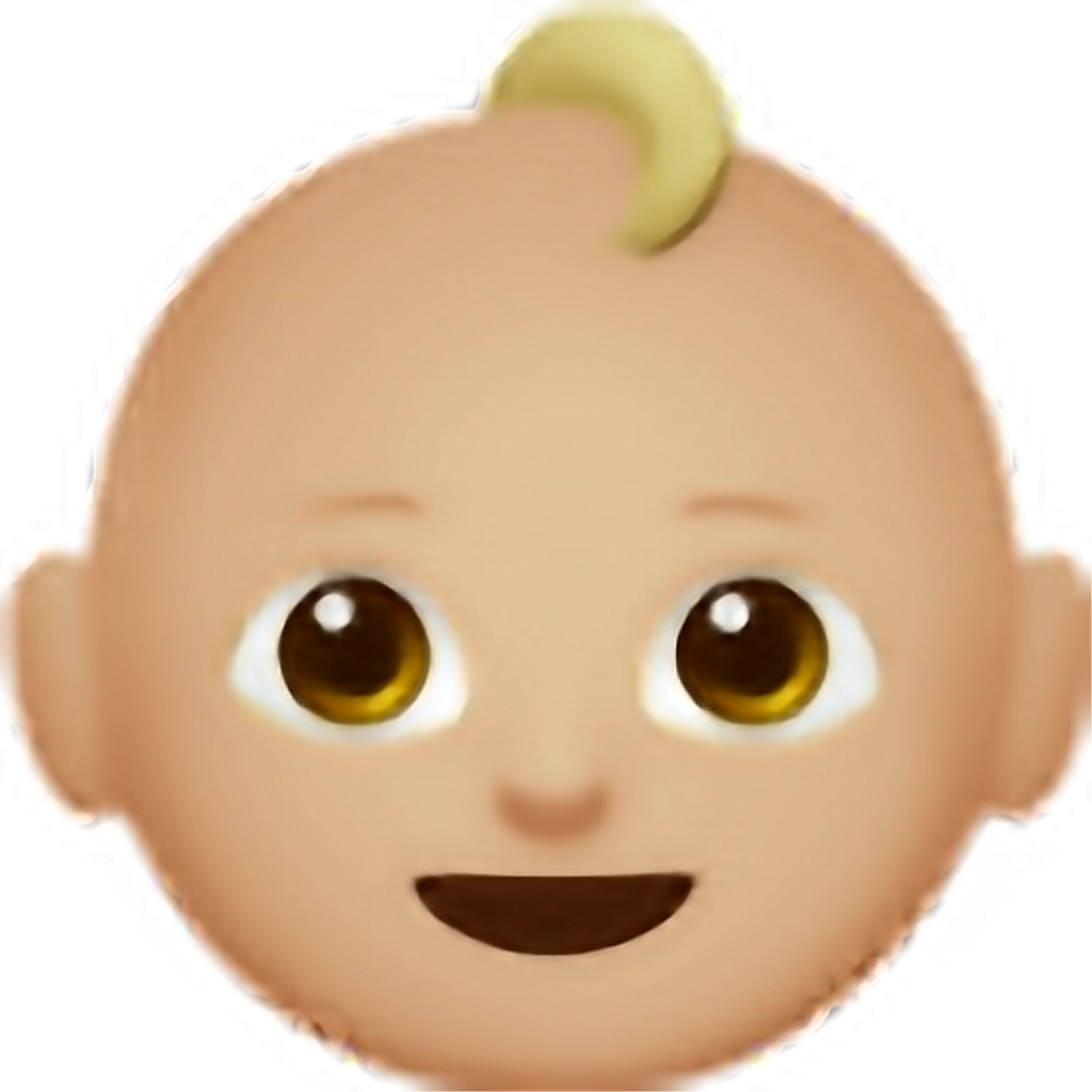 Baby Emoji Smiling Face PNG Image