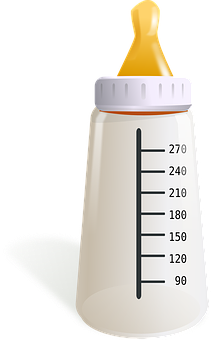 Baby Feeding Bottle PNG Image