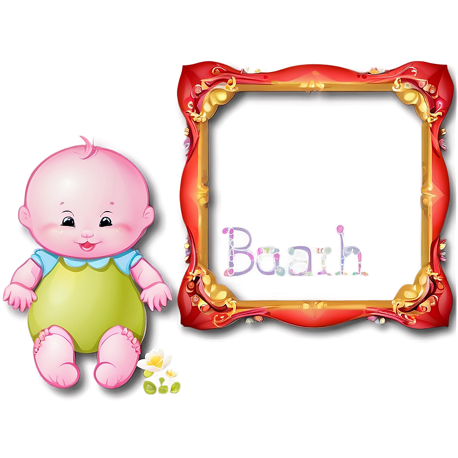 Baby Frame Design Png Fsi25 PNG Image