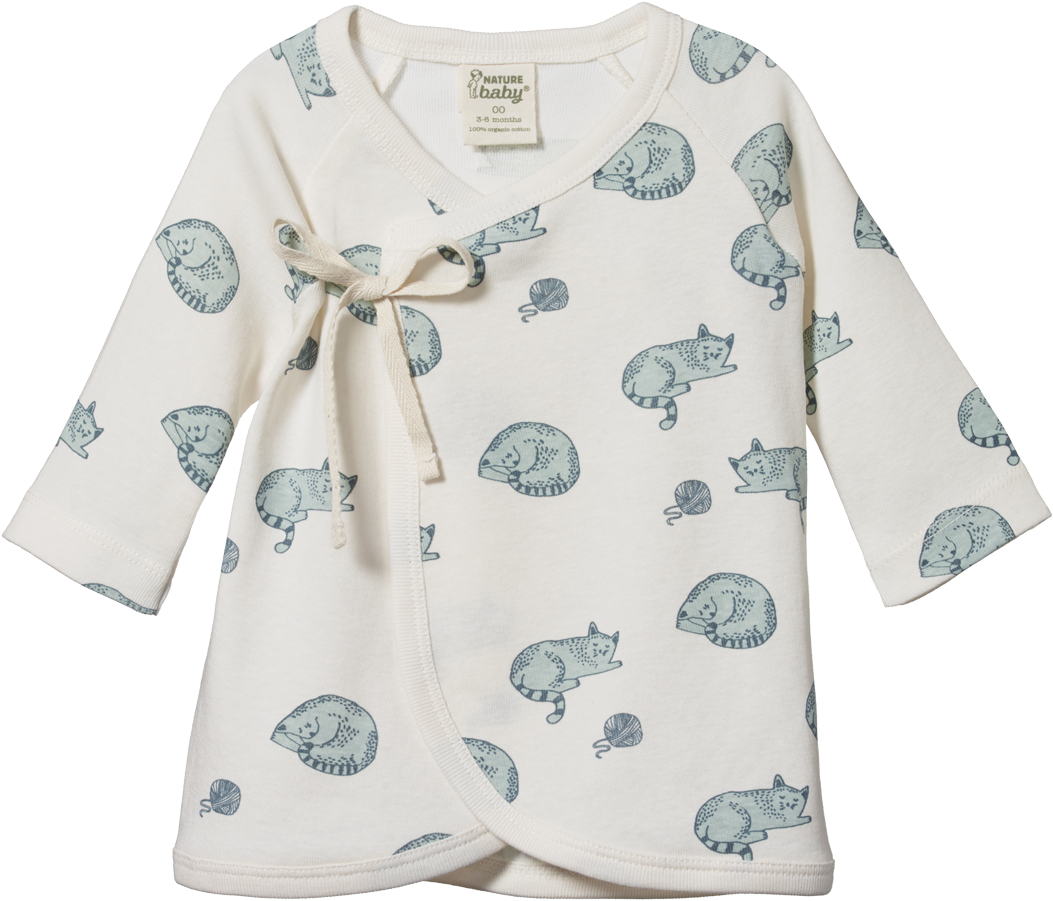 Baby Kimono With Animal Prints PNG Image