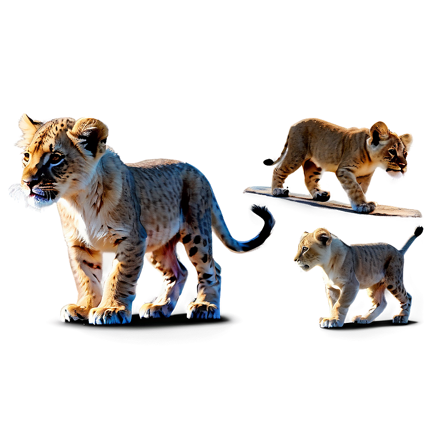 Baby Lion First Steps Png Mhl86 PNG Image