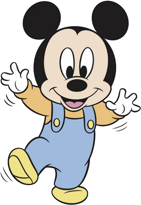 Baby Mickey Mouse Waving PNG Image