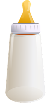 Baby Milk Bottle Graphic PNG Image