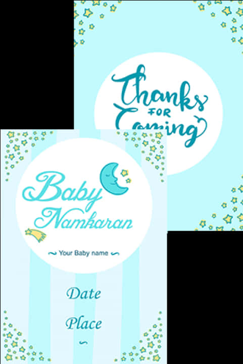 Baby Namkaran Invitation Card Design PNG Image