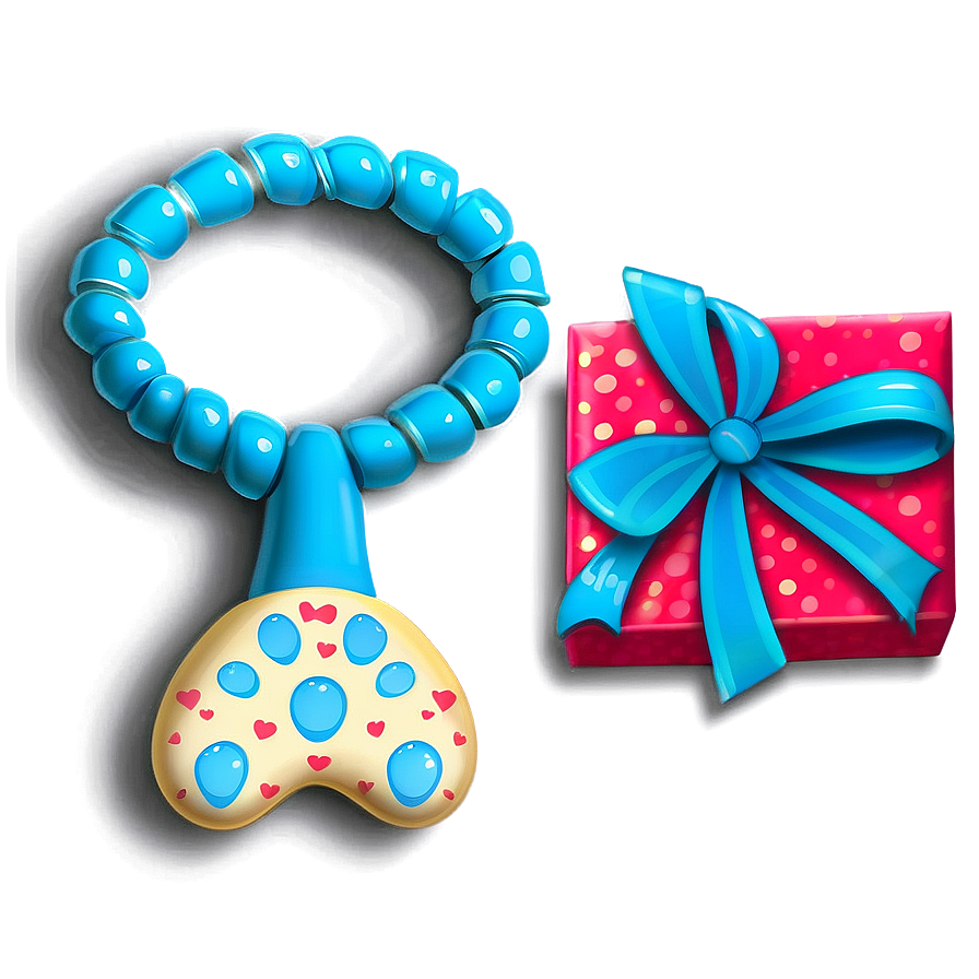 Baby Rattle Gift Png Qse PNG Image