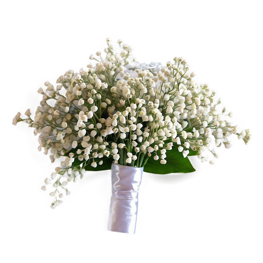 Baby's Breath Bridal Bouquet Png Pwd32 PNG Image