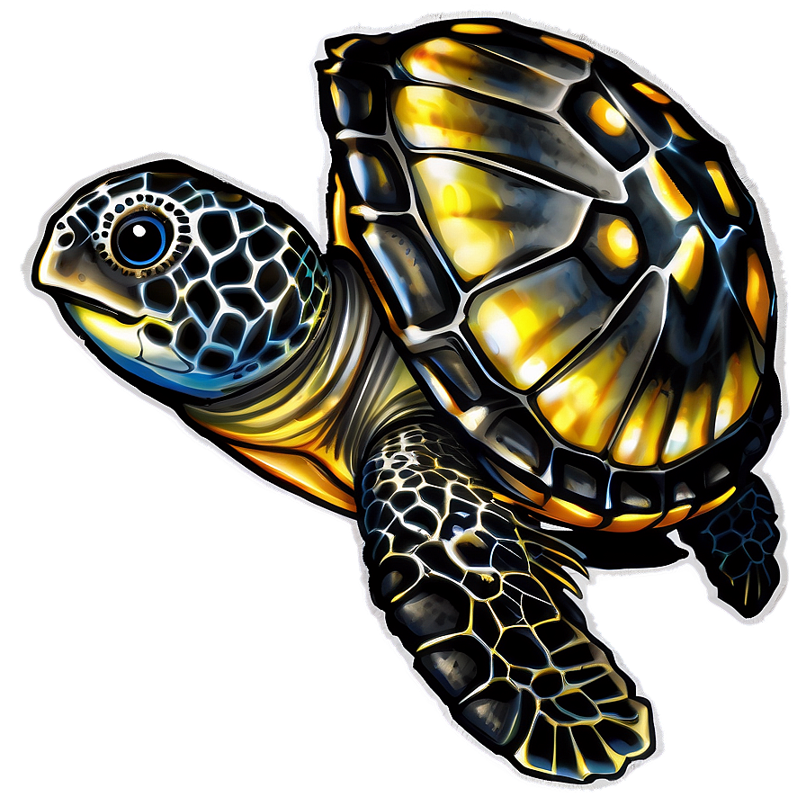 Baby Sea Turtle Hatchling Png Cgi PNG Image