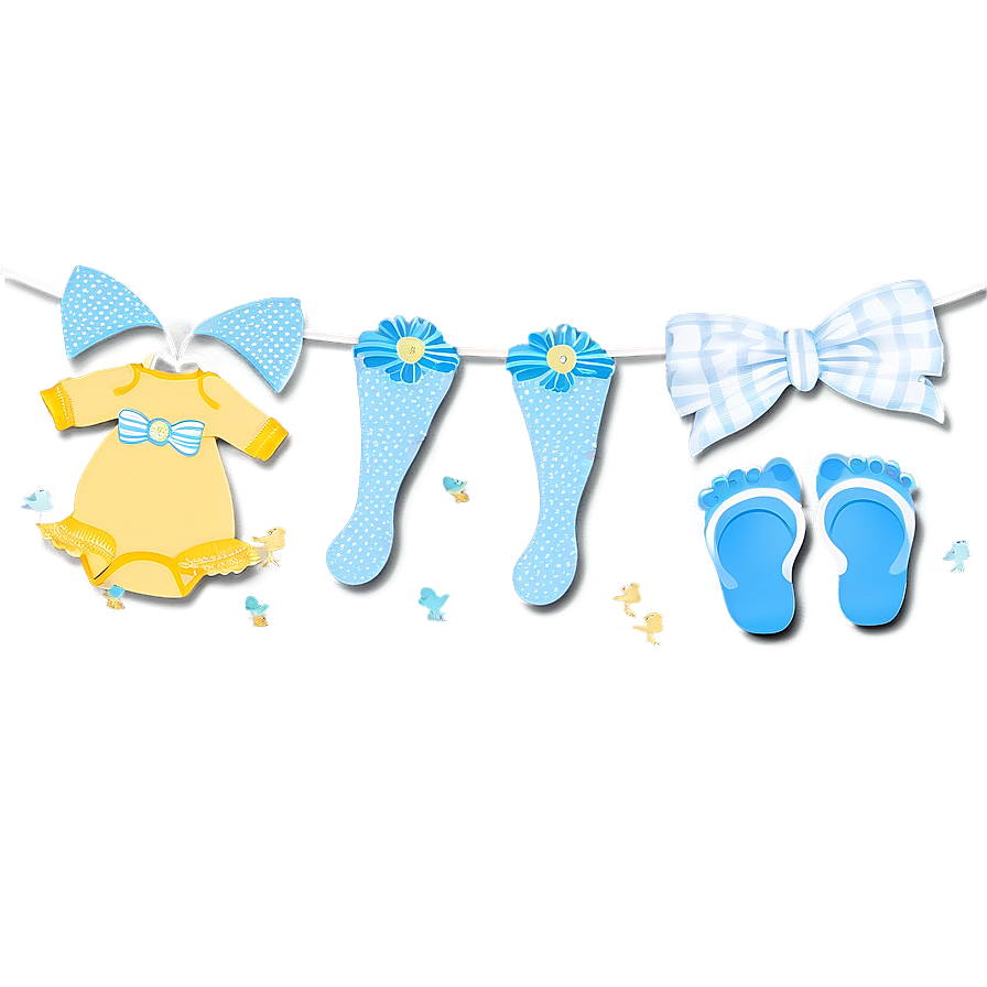 Baby Shower Banner Printable Png Bhb78 PNG Image