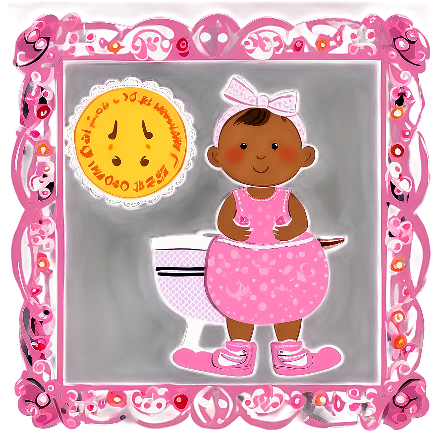 Baby Shower Cute Frame Png 06262024 PNG Image