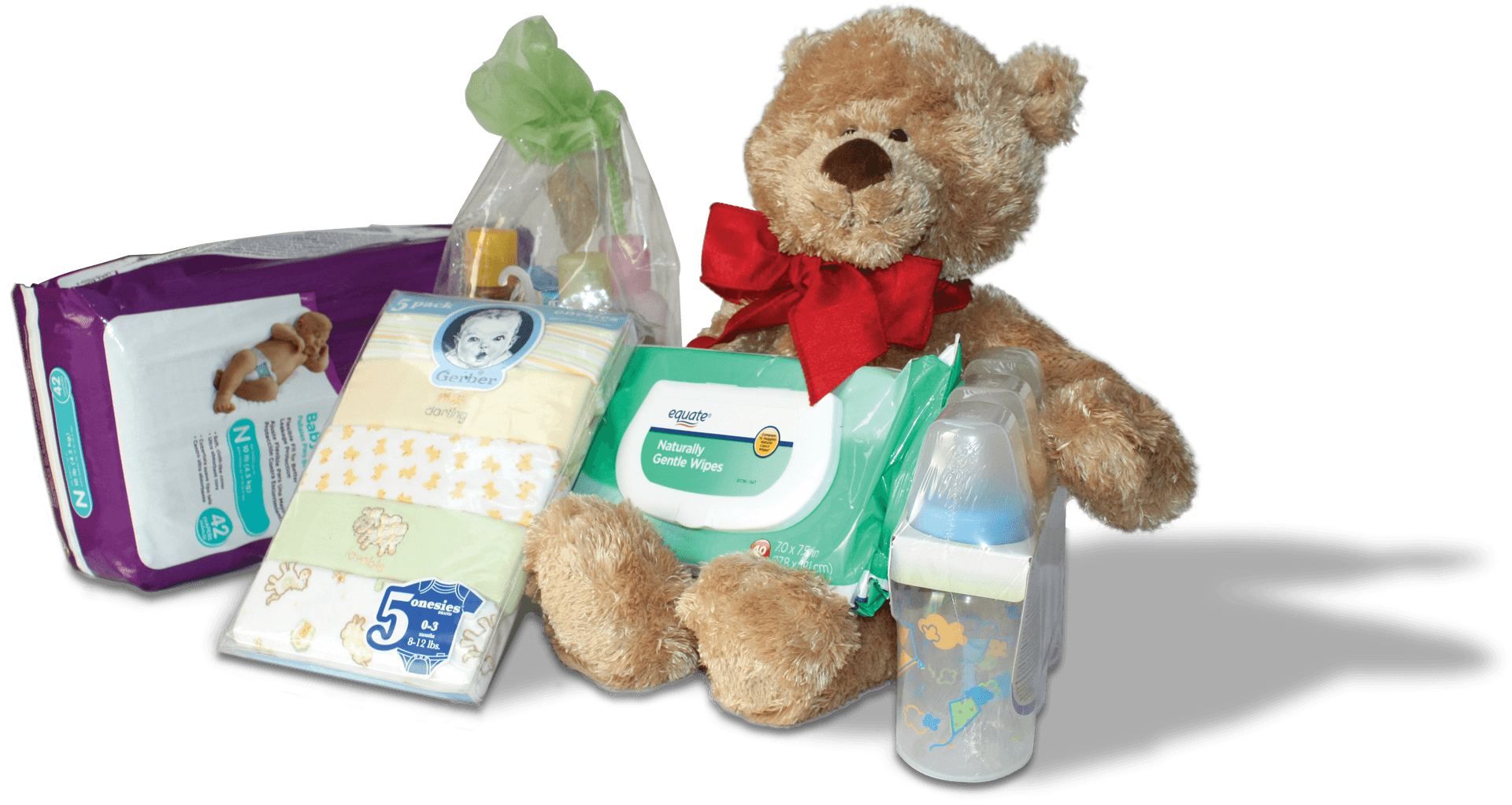 Baby Shower Gift Set Items PNG Image