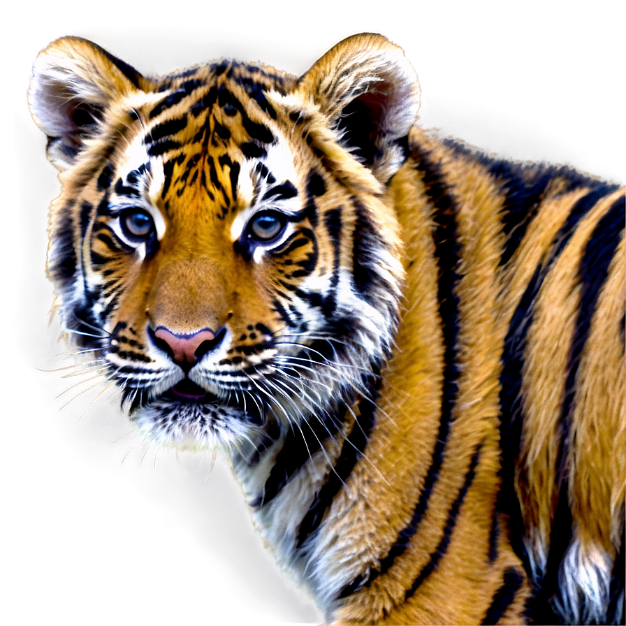 Baby Tiger Cub Face Png Wdv PNG Image