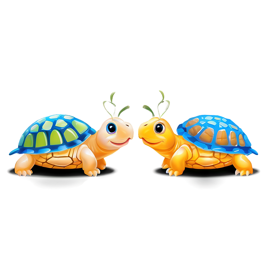 Baby Turtle And Butterfly Png Wry PNG Image