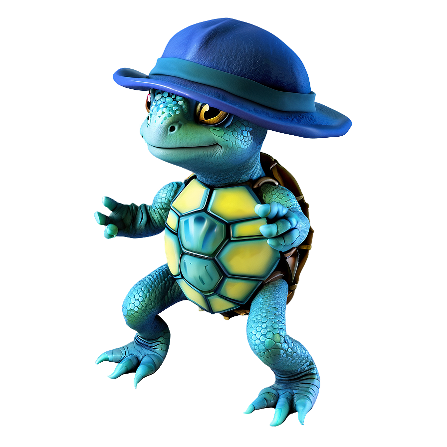 Baby Turtle With Hat Png Iev75 PNG Image