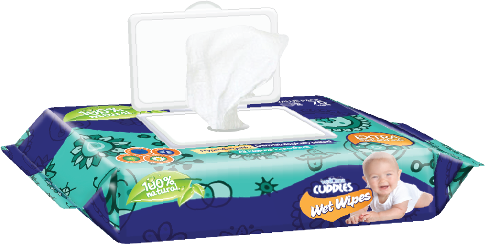 Baby Wet Wipes Pack Open PNG Image