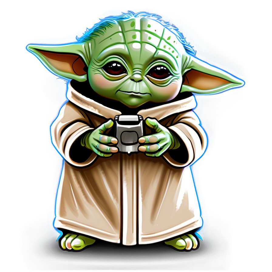 Baby Yoda Cartoon Drawing Tutorial Png 5 PNG Image