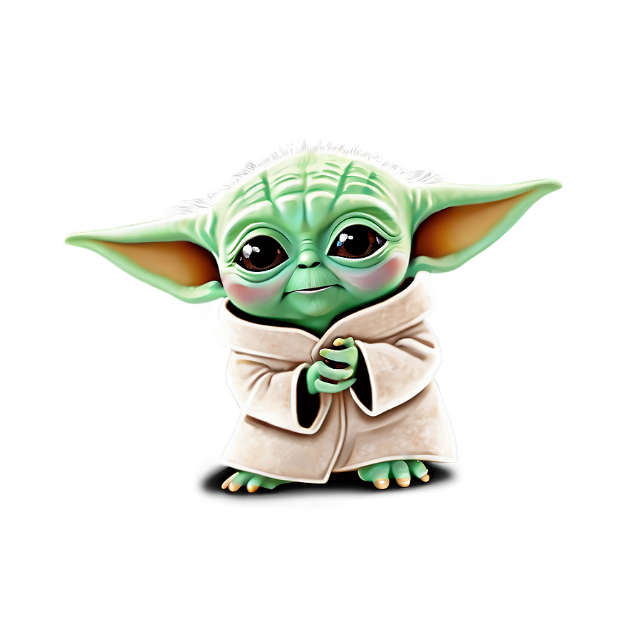 Baby Yoda Cartoon Phone Wallpaper Png 95 PNG Image