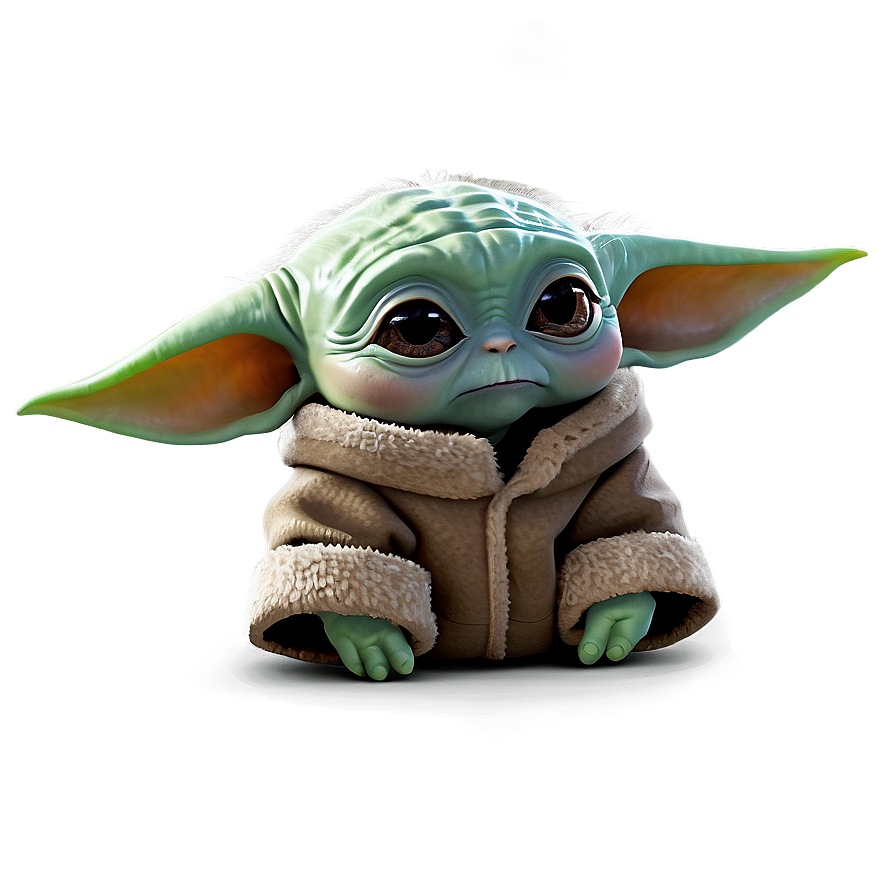 Baby Yoda Christmas Theme Png Wpg PNG Image