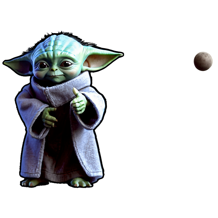 Baby Yoda Hand Gesture Png 05062024 PNG Image